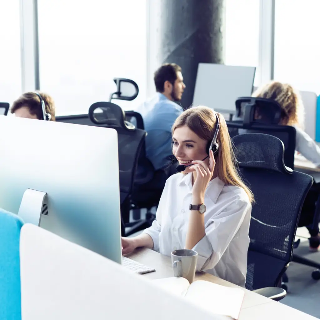 Office Worker Providing 3PL Communication